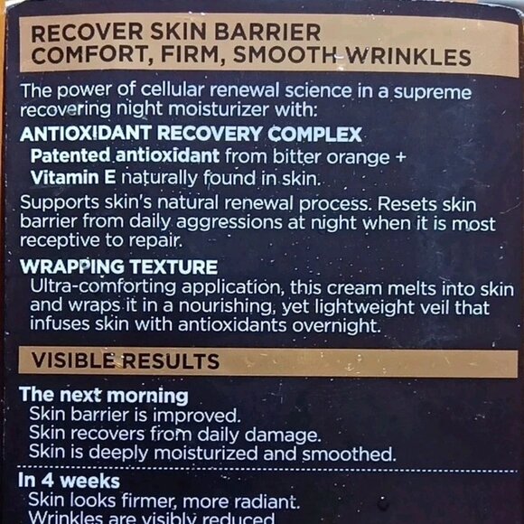 L'OREAL PARIS AGE PERFECT CELL RENEWAL MIDNIGHT CREAM ANTIOXIDANT COMPLEX! 1.7OZ - Picture 10 of 11